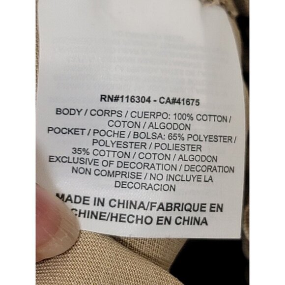 Converse Mens Beige Elastic Waist Jogger Pants With Black Drawstring Size XS - Picture 12 of 13